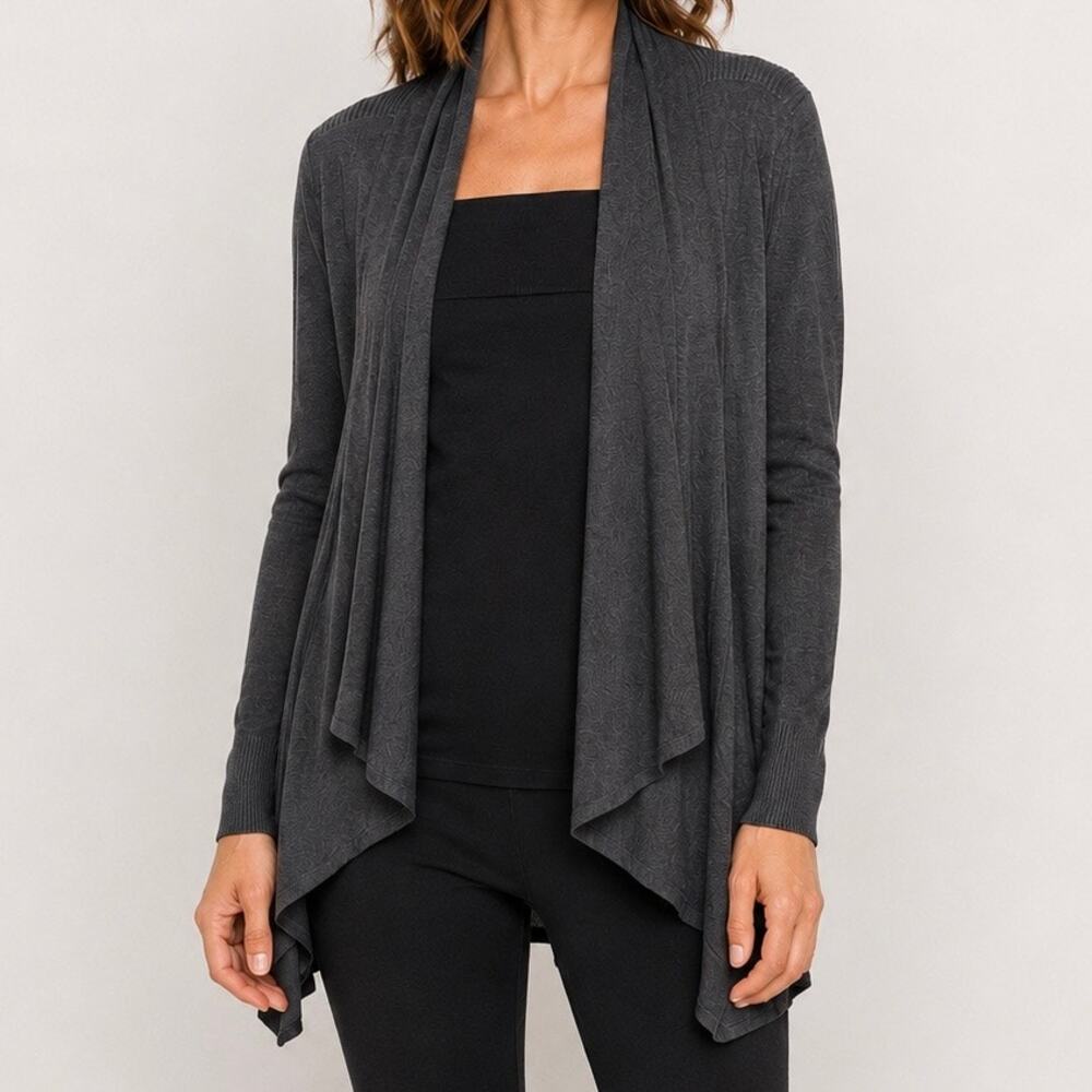 LULULEMON | Lightweight Bamboo Tencel Cashmere‎ Waterfall Cardigan Dark Gray | 8